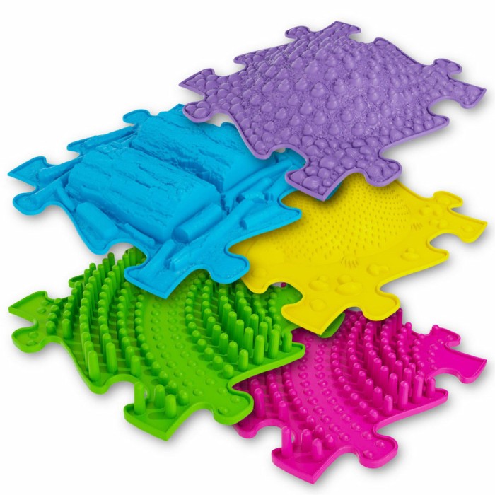 Covoras ortopedic senzorial puzzle Set 3D E-tins A Muffik