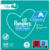 Cumpara ieftin Pampers Fresh Clean Șervețele umede pentru copii pentru piele sensibila 12x52 buc