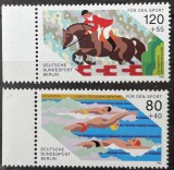 GERMANIA BERLIN 1986 SPORT , INOT , CALARIE , SERIE COMPLETA NESTAMPILATA