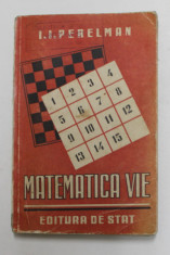 MATEMATICA VIE de I.I. PERELMAN , 1949 foto