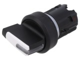 Comutator rotativ 22mm alb 3 poziții