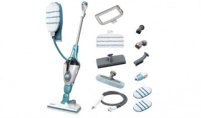 Mop cu abur BLACK+DECKER si manusa STEAMITT, 1300W, 500 ml, FSMH1321JSM-QS - RESIGILAT foto