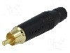 Conector RCA, tata, AMPHENOL - ACPR-BLK