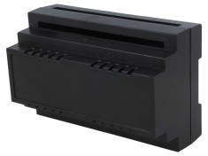 Carcasă DIN ABS neagră, UL94-V0