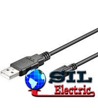 Cablu USB - microUSB negru 0.6m Goobay foto