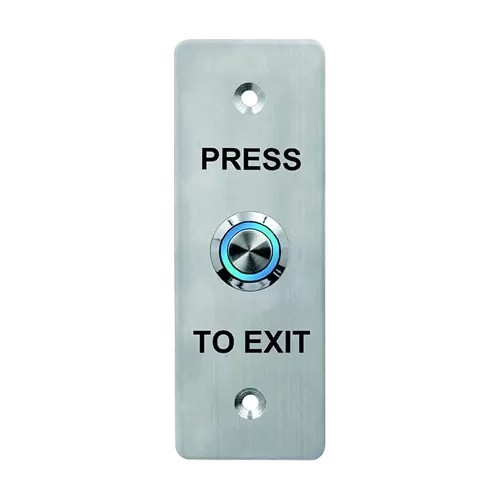 Buton de iesire, montaj ingropat, inox, LED, NO-NC-COM, IP65, 115 x 40 mm CSB-408LW
