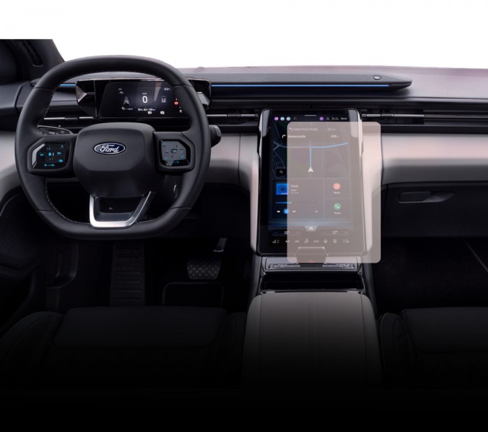 Folie protectie display navigatie Duragon, din silicon, pentru Ford Explorer Electric 2023+, mata, anti-amprenta, kit instalare