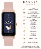 Ceas smart Radley Series 21 (25mm) Smart Activity Tracker, curea silicon roz *** TRANSPORT GRATUIT ***