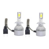 Set 2 Becuri LED Auto H7 C6 36W 6000K 3800lm Alb Rece, Urban Trends, Compact All-in-One, Racire Cooler