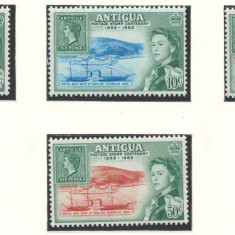 Antigua 1962 Mi 123/26 MNH - 100 de ani de timbre