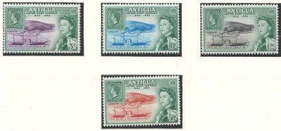 Antigua 1962 Mi 123/26 MNH - 100 de ani de timbre foto