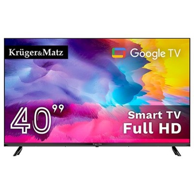 GOOGLE SMART TV 5.0 40 INCH 101CM H265 HEVC KRUGER&amp;amp;MATZ foto