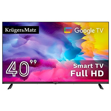 GOOGLE SMART TV 5.0 40 INCH 101CM H265 HEVC KRUGER&amp;MATZ