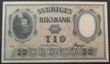 Cumpara ieftin Bancnota 10 COROANE / KRONUR, anul 1951 * cod 42 = A.UNC / SERIE ROSIE