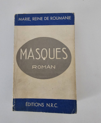 Carte veche Regina Maria Masti Carte in limba franceza foto
