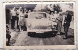 Bnk foto - Ploiesti 1966 - Masina Moskvitch-403, Alb-Negru, Romania de la 1950, Transporturi