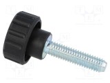 Buton reglare ELESA GANTER &Oslash; 20mm Filet M6 25mm H 16mm Poliamidă