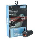 Incarcator auto Dual USB 45W PD 3.0 + QC 3.0 WKN-603