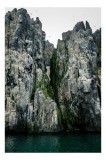 Tablou Canvas Coloși de piatră la malul mării, peisaj natural și misterios, 26 x 39 cm, CMCLASS