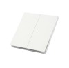 Comutator MiBoxer GANG, E009, PUSH 2, zone, 86A 86, mm, 250V AC, 10A, alb