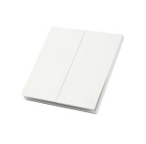 Comutator MiBoxer GANG, E009, PUSH 2, zone, 86A 86, mm, 250V AC, 10A, alb