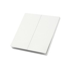 Comutator MiBoxer GANG, E009, PUSH 2, zone, 86A 86, mm, 250V AC, 10A, alb