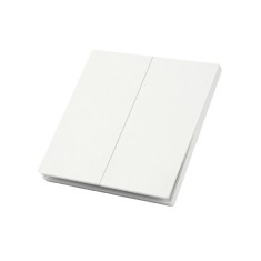 Comutator MiBoxer GANG, E009, PUSH 2, zone, 86A 86, mm, 250V AC, 10A, alb