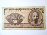 Rara! Vietnam 50 Dong 1951,bancnota din imagini la jumatate de pret
