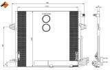 NRF 35927 EASY FIT Condensator, climatizare