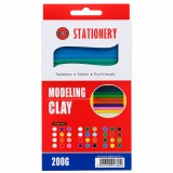 Cumpara ieftin Plastilina colorata pentru modelaj, multicolor, 200 g, 10 batoane, material non-toxic, pentru copii, scoala, gradinita si proiecte creative