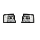 Set stopuri tuning AUDI A6 (C5), 05.1997-01.2005, model COMBI, Taiwan, partea stanga+dreapta, LED; transparent, argintiu; fara soclu bec ;