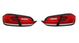 Set stopuri, lampa spate FORD FIESTA, 08.2017-, partea stanga, dynamic indicator; LED; crom, rosu, transparent; TUNING,