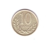 Moneda Albania 10 leke 2013, stare buna, curata