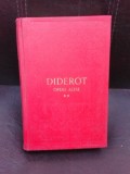 Opere alese, volumul II Diderot ,1957,cu dedicatie Gellu Naum
