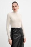 Marella pulover Emme by Marella culoarea bej, light, cu guler, 2525366201200