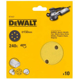 Cumpara ieftin Foi abrazive Velcro Dewalt DT3127 150mm 240Gr 10 buc