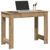 VidaXL Birou, stejar artizanal, 100x45x75 cm, lemn prelucrat
