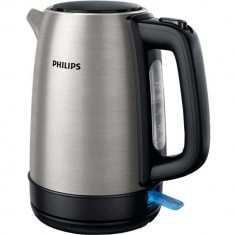 Fierbator Philips, 2200 W, 1.7 L, capac metalic, led indicator, Inox foto