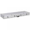 VidaXL Valiză pentru armă, argintiu, 118 x 38 x 12 cm, aluminiu 91862
