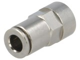 Racord push-in simplu -0,95&divide;20bar, alamă nichelată, 6mm