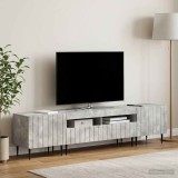 Cumpara ieftin Set de 3 piese pentru TV cu LED ZWOLLE Gri Beton Lemn prelucrat