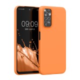 Husa Kwmobile pentru Xiaomi Redmi Note 11/Redmi Note 11s, Silicon, Portocaliu, 57368.150, Carcasa