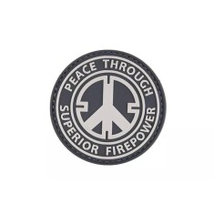 Patch &quot;PEACE THROUGH SUPERIOR FIREPOWER&quot; 3D [GFC TACTICAL]