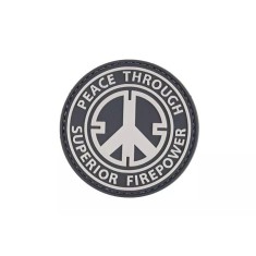 Patch &quot;PEACE THROUGH SUPERIOR FIREPOWER&quot; 3D [GFC TACTICAL]