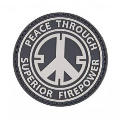 Patch "PEACE THROUGH SUPERIOR FIREPOWER" 3D [GFC TACTICAL]