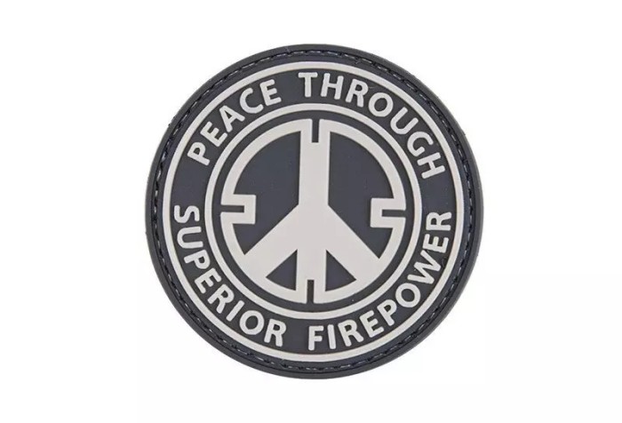 Patch &quot;PEACE THROUGH SUPERIOR FIREPOWER&quot; 3D [GFC TACTICAL]