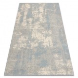 Covor din l&acirc;nă FLUX 461.2.AE500 OSTA - Abstracția, structural, loft crem / albastru, 200x300 cm