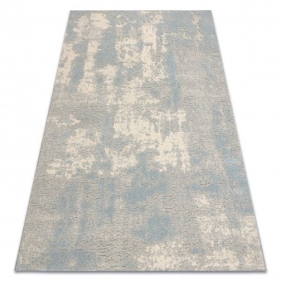 Covor din l&amp;acirc;nă FLUX 461.2.AE500 OSTA - Abstracția, structural, loft crem / albastru, 120x170 cm foto