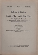 Bulletins et Memoires de la Societe Medicale des Hopitaux de Bucarest (1940)