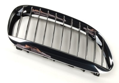 Grila radiator Bmw Seria 6 (E63/ E64), 01.2004-07.2010, stanga, crom/crom/negru, 51137077931, 203005-1 foto